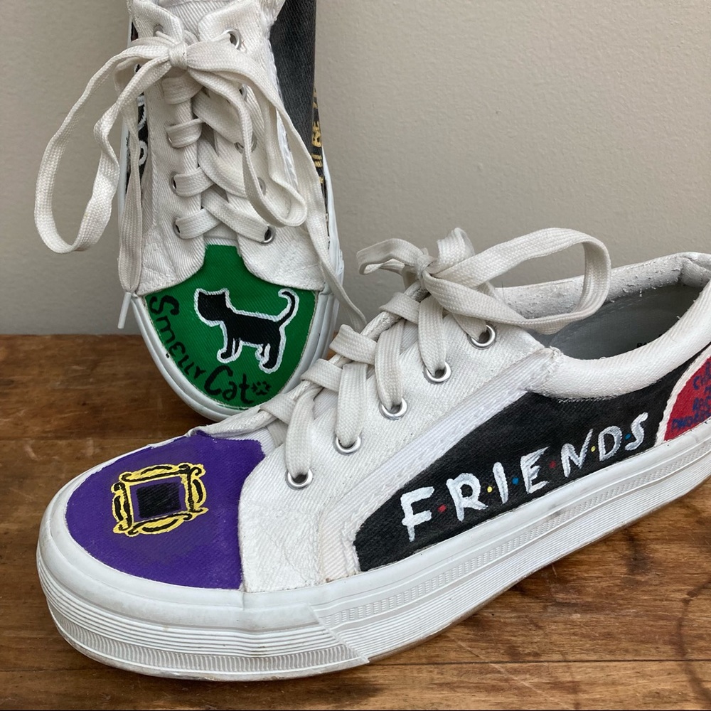 Upcycled FRIENDS Sneakers 9